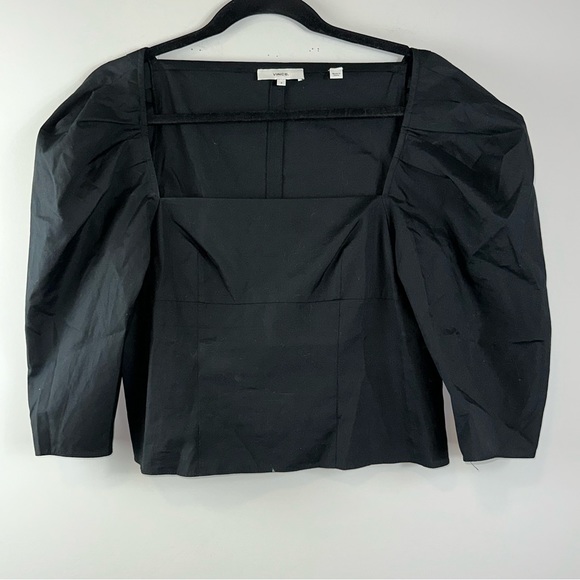 Vince Square Neck Puff Sleeve Blouse Size 4 - Picture 1 of 10